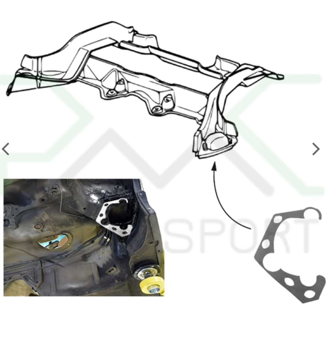 Placas de reforço da carroceria BMW E36