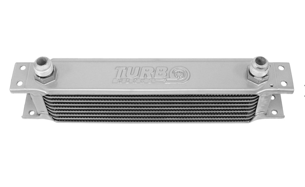 Radiador de óleo TurboWorks 9 filas 260x70x50 AN10 Prata
