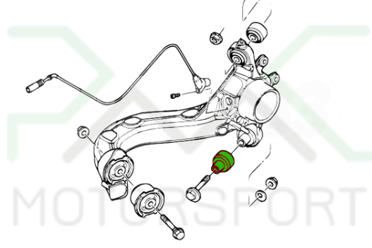 Sinobloco braço de suspensão traseiro n.°3 BMW E36 E46 Uniball