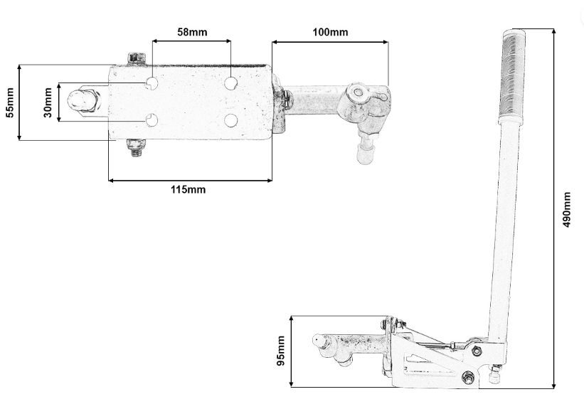 Travão de mão hidráulico ODESA CNC Horizontal
