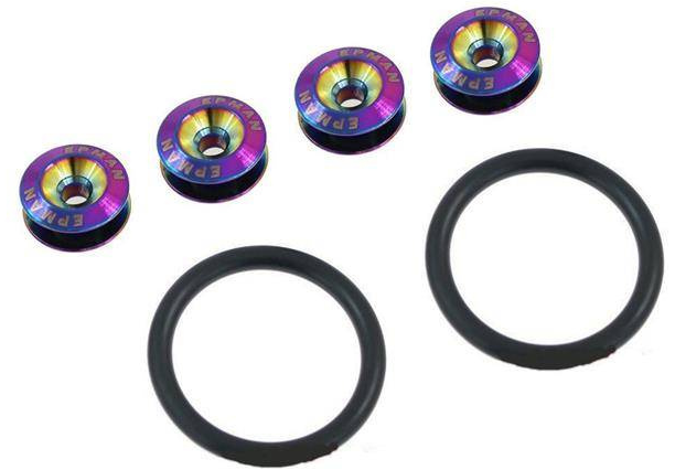 Fixadores de pára-choques / mala de liberação rápida Amarelo