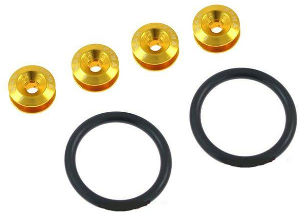 Fixadores de pára-choques / mala de liberação rápida Amarelo